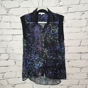 Sandro Silk Buttondown Blouse